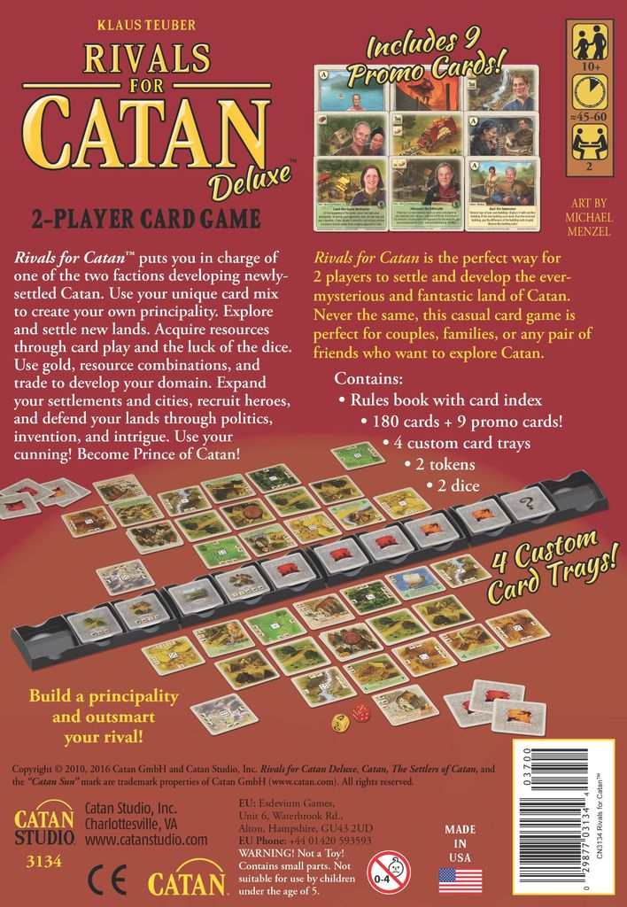 Rivals For Catan - Deluxe Edition Card Game Mayfair Games