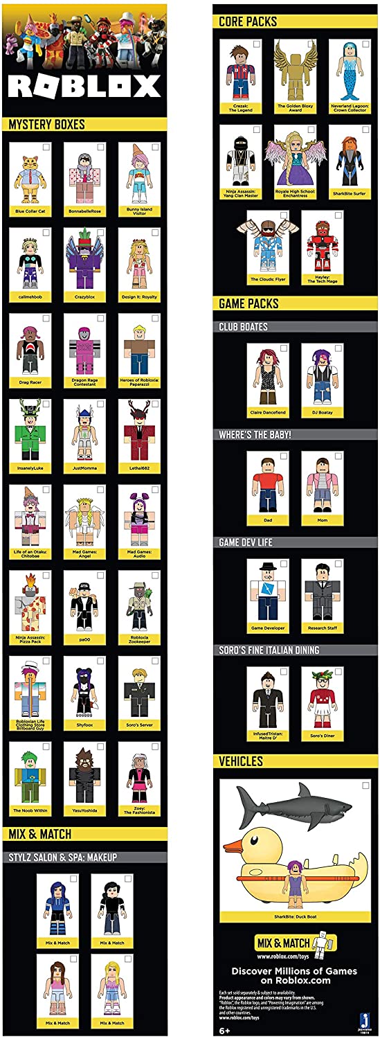 Roblox Celebrity Mystery Figures Series 2 - 6 Pack Toys & Games Jazwares