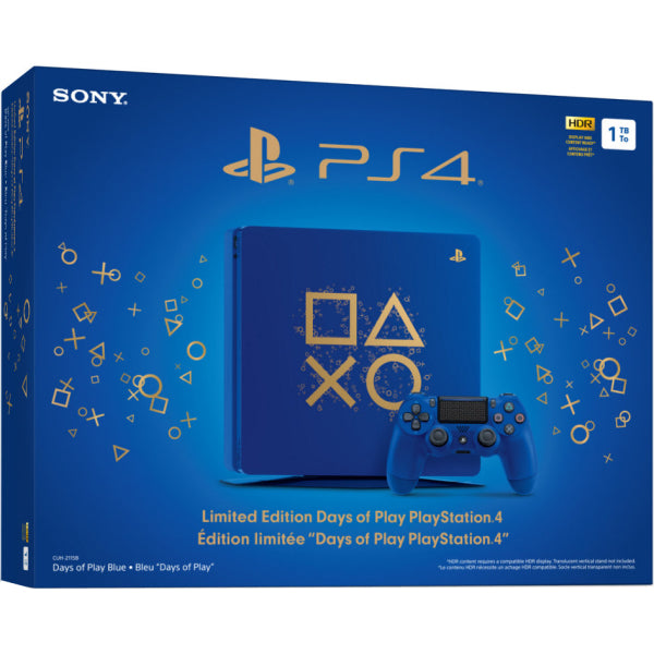 Sony PlayStation 4 Slim Console - Days of Play Limited Edition Bundle –  Shopville