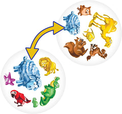 Spot it! Animals Jr. Card Game Asmodee