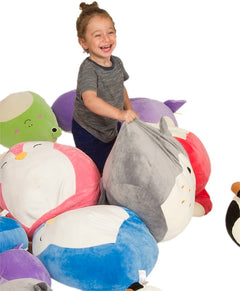 Squishy SquooShems Squishmallows - Daisy 16 Inch Plush Rainbow Unicorn Pillow Toys & Games Kellytoy