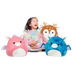 Squishy SquooShems Squishmallows - Daisy 16 Inch Plush Rainbow Unicorn Pillow Toys & Games Kellytoy