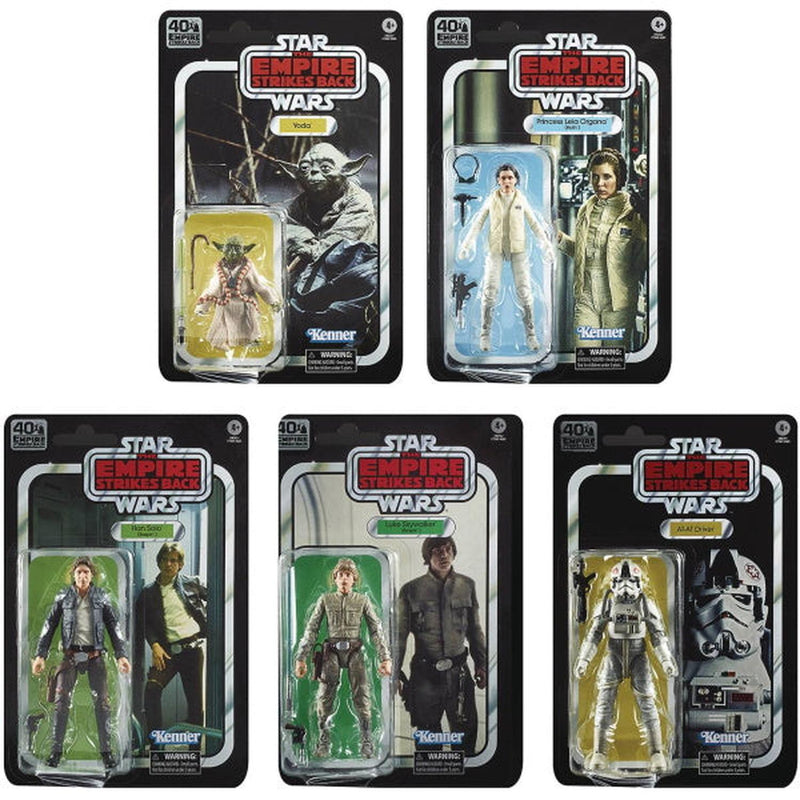 Star Wars: The Black Series - The Empire Strikes Back 40th Anniversary 6-Inch Collectible Action Figures - Set of 5 Toys & Games Disney