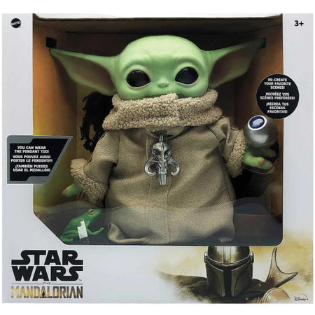 Star Wars: The Mandalorian - The Child (Baby Yoda) 12" Plush Figure w/ Accessories Toys & Games Mattel
