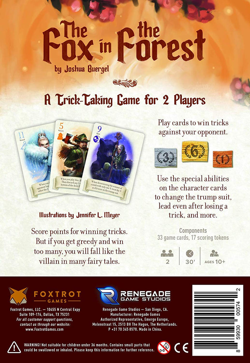The Fox in the Forest Card Game Renegade Games