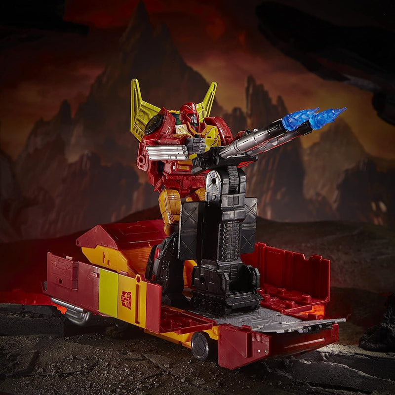 Transformers Generations War for Cybertron: Kingdom Commander WFC-K29 Rodimus Prime with Trailer 7.5-Inch Action Figure Toys & Games Hasbro