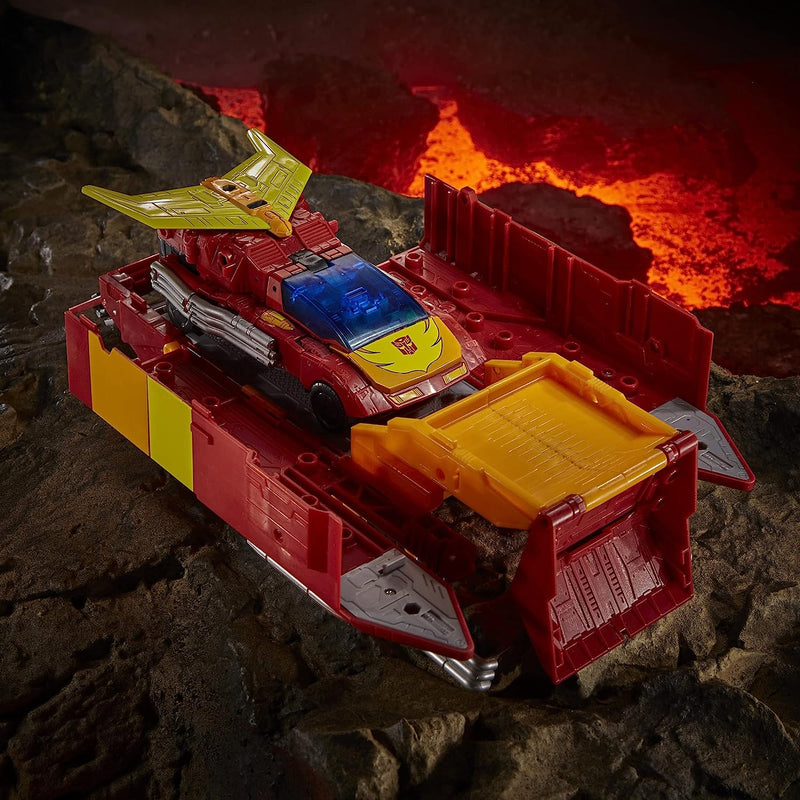 Transformers Generations War for Cybertron: Kingdom Commander WFC-K29 Rodimus Prime with Trailer 7.5-Inch Action Figure Toys & Games Hasbro