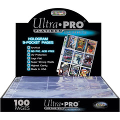 Ultra Pro Platinum Series 9 Pocket Pages of Card Sleeves - 100 Count Card Game Ultra Pro
