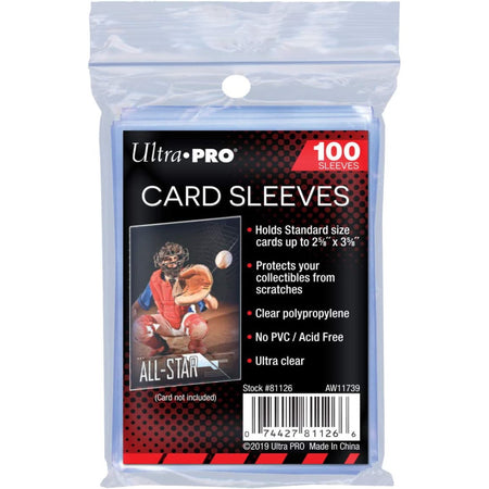 Ultra Pro Soft Card Sleeves, 2 5/8 x 3 5/8-Inches - 100 Count "Penny Sleeves" Card Game Ultra Pro
