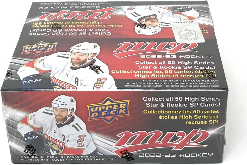 Upper Deck 2022-23 MVP Hockey Card Retail Box - 36 Packs Card Game Upper Deck