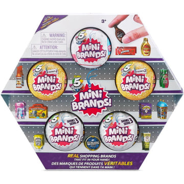 ZURU 5 Surprise Mini Brands Series 1-3 - 5 Pack Toys & Games ZURU