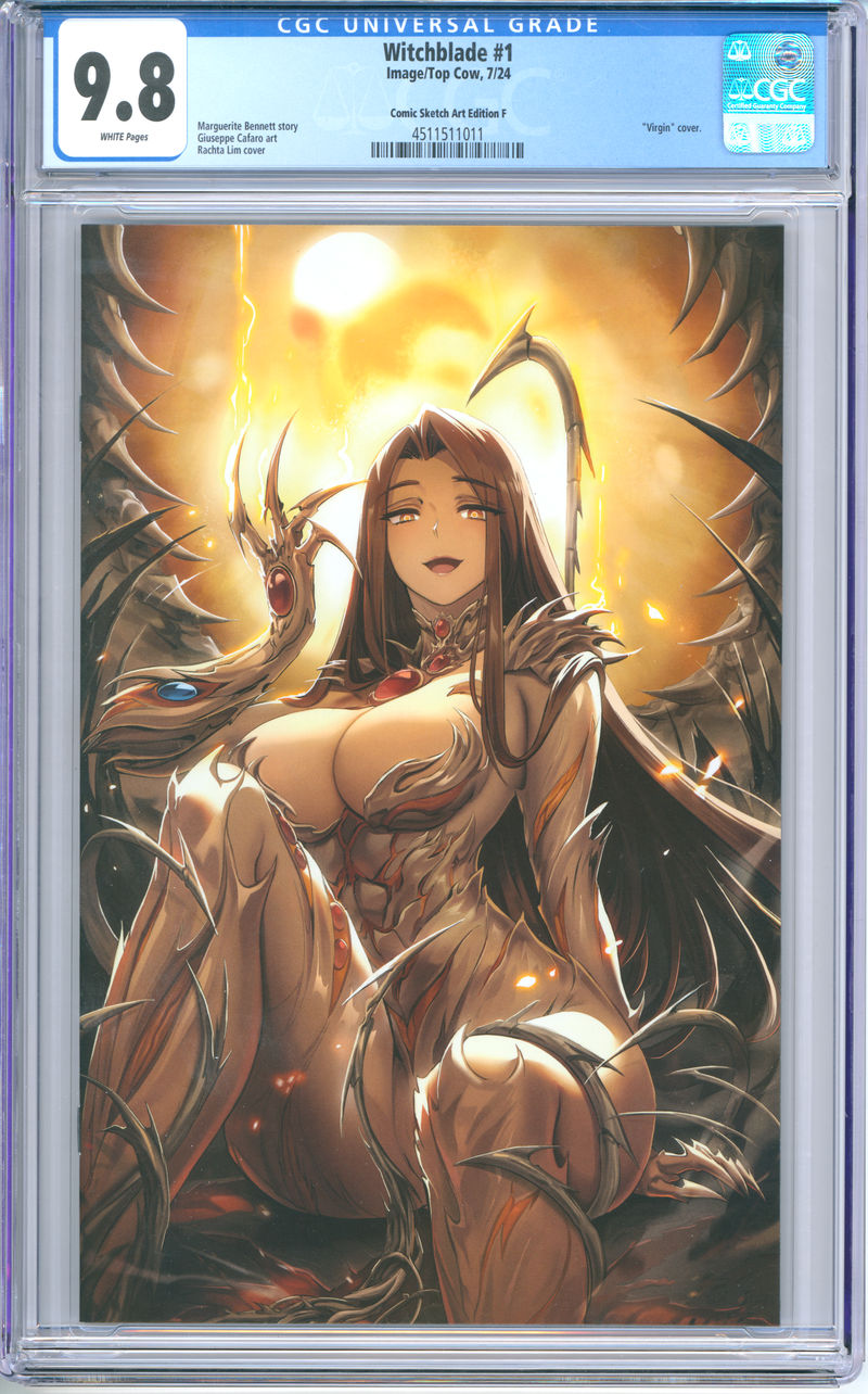 Witchblade #1 [CGC 9.8 Rachta Lin SDCC Comic Sketch Art CVR F Virgin] 2024 Comics Image Comics