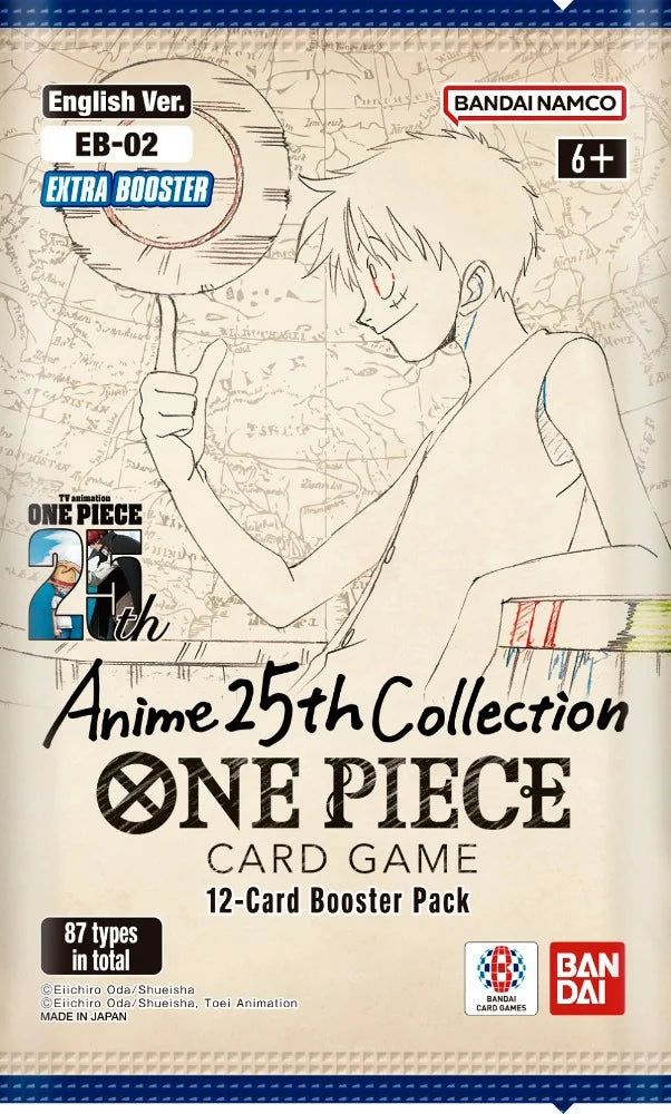 One Piece Extra Anime 25th Collection EB-02 Booster Box One Piece Extra Anime 25th Collection EB-02 Booster Box