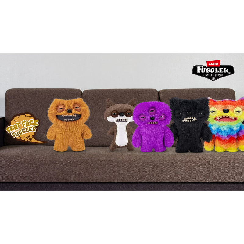 Fuggler: Fart Face Series 1 - Munch Munch Black Long Ugly Monster Plush Toy Toys & Games Zuru