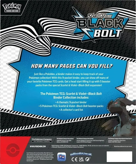 Pokemon TCG: Scarlet & Violet - Black Bolt Binder Collection