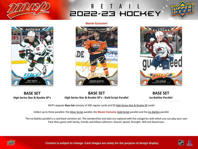 2022-23 Upper Deck MVP Hockey Box Set Card Game Upper Deck   