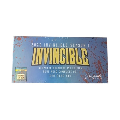 2025 Keepsake Invincible Season 1 - Premier 1st Edition Blue Holo Complete Set - 449 Card Set - LACC/NYCC Exclusive Memorabilia Keepsake