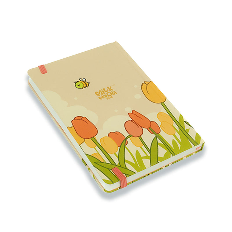 milkmochabear: Bee Happy Dot Grid Notebook Notebooks & Notepads Milkmochabear   