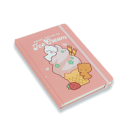 milkmochabear: Ice Cream Dot Grid Notebook Notebooks & Notepads Milkmochabear   