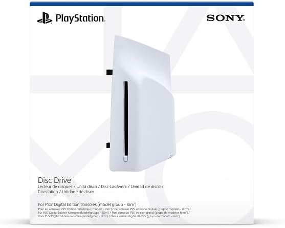 Sony Disc Drive for PS5 Digital Edition & Pro Consoles [PlayStation 5 Model Group Slim] PlayStation 5 Accessory Sony