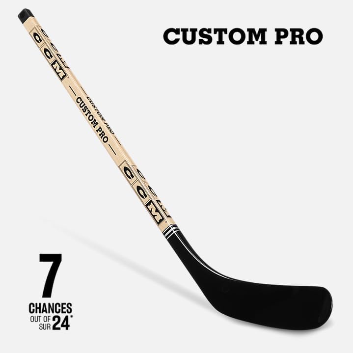 CCM Secret Mini Hockey Sticks 2024: Left Handed - 1 Random Stick Hockey Equipment CCM