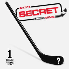 CCM Secret Mini Hockey Sticks 2024: Left Handed - 1 Random Stick Hockey Equipment CCM