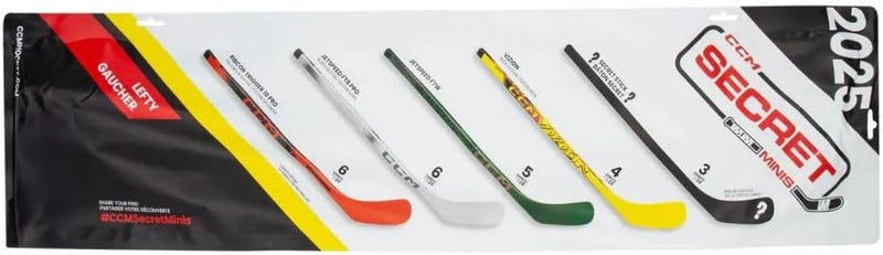 CCM Secret Mini Hockey Sticks 2025 (Right Hand) - 1 Random Stick