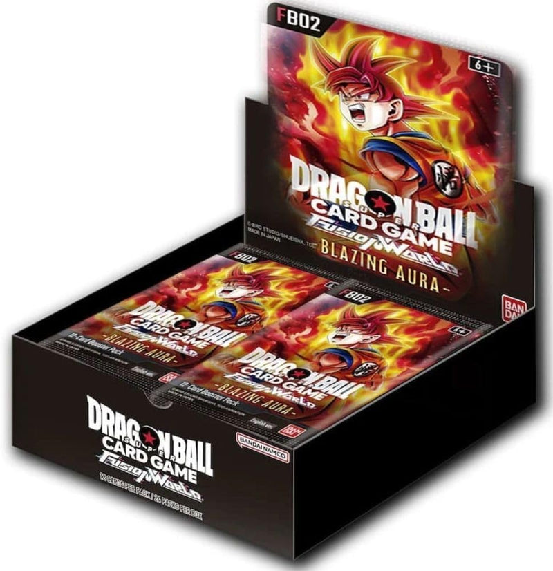 Dragon Ball Super TCG: Fusion World Blazing Aura Booster Box [FB02] - 24 Packs Card Game Bandai Namco