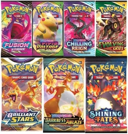 Bulk Pokemon Cards: Pokemon Booster Pack + Mystery Card Bundle Card Game Pokemon   