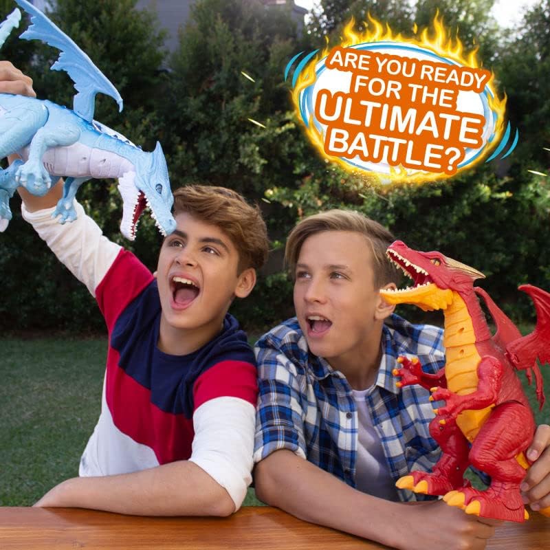 Robo Alive: Ice Breathing Dragon - Blue Toys & Games Zuru