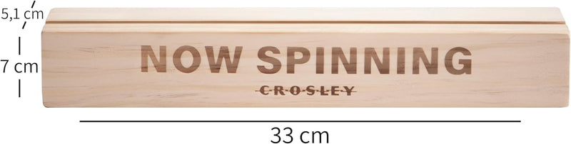 Crosley: Now Spinning Vinyl Stand - AC1015B-NA - Natural [Electronics] Electronics Crosley