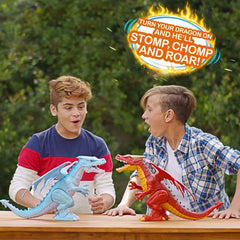 Robo Alive: Fire Breathing Dragon - Red Toys & Games Zuru