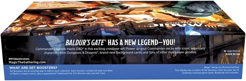 Magic the Gathering TCG: Commander Legends Battle for Baldur's Gate Set Booster Box - 18 Packs Card Game Wizards of the Coast