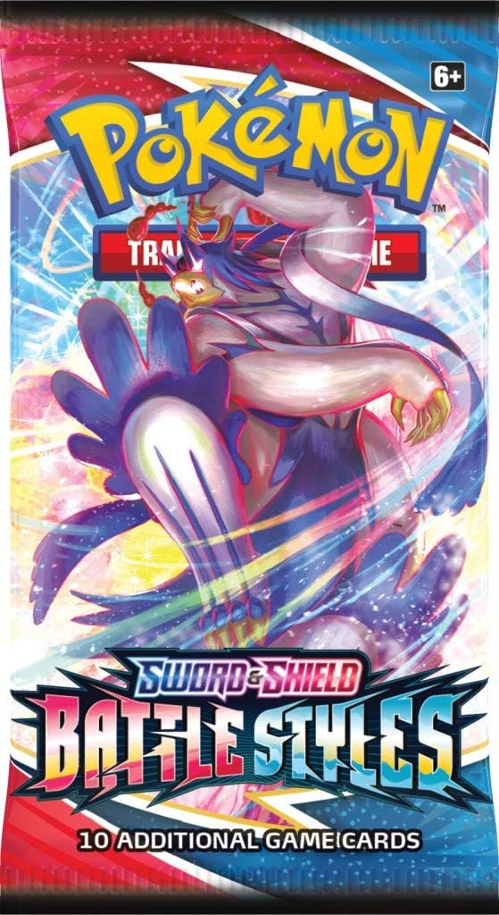 Pokemon TCG: Sword & Shield Battle Styles Sleeved Booster Pack - 1 Random Pack Card Game Pokemon