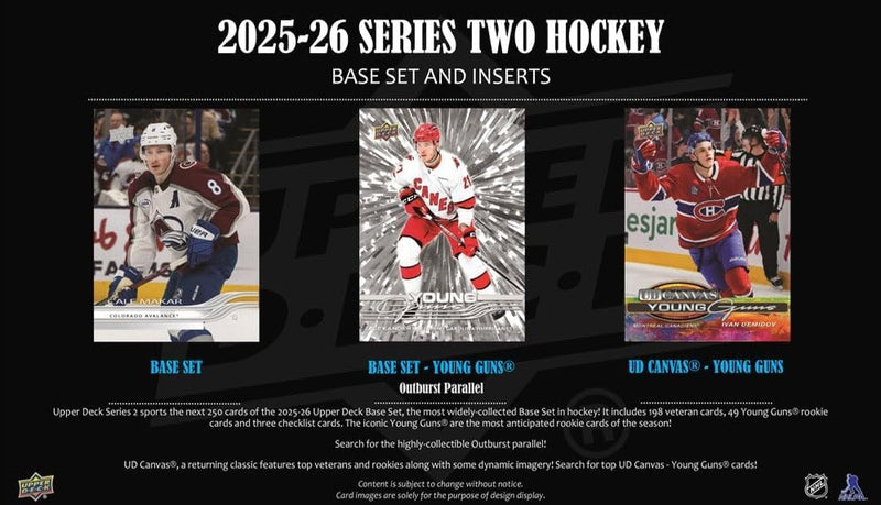 Upper Deck: 2025-26 Series 2 Hockey NHL Tin Box Sports Cards Upper Deck