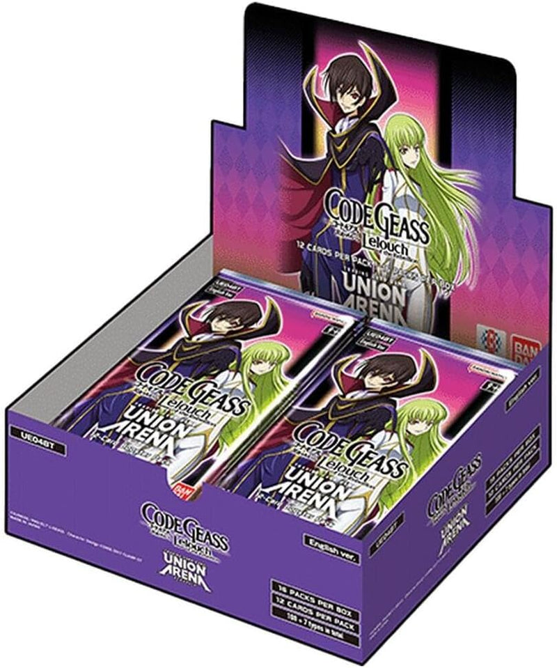 Union Arena TCG: CODE GEASS Lelouch of the Rebellion Booster Box [UE04BT] - 16 Packs Card Game Bandai Namco