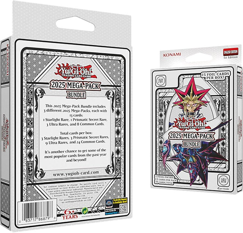 Yu-Gi-Oh! TCG: 2025 Mega Pack Bundle Tuckbox - 1st Edition Card Game Konami