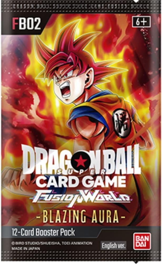 Dragon Ball Super TCG: Fusion World Blazing Aura Booster Box [FB02] - 24 Packs Card Game Bandai Namco