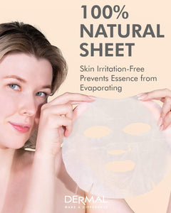 Dermal Korea Collagen Essence Full Face Facial Mask Sheet - 32-Count Combo Pack [Skincare] Skincare Dermal Korea