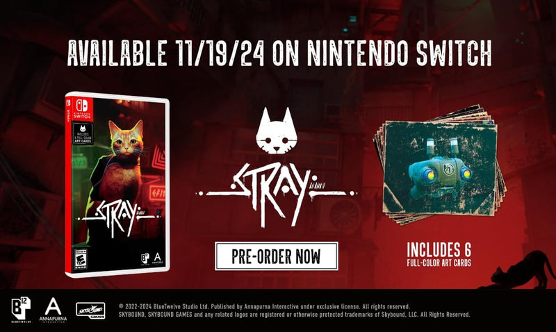 Stray [Nintendo Switch] Nintendo Switch Video Game SkyBound Games