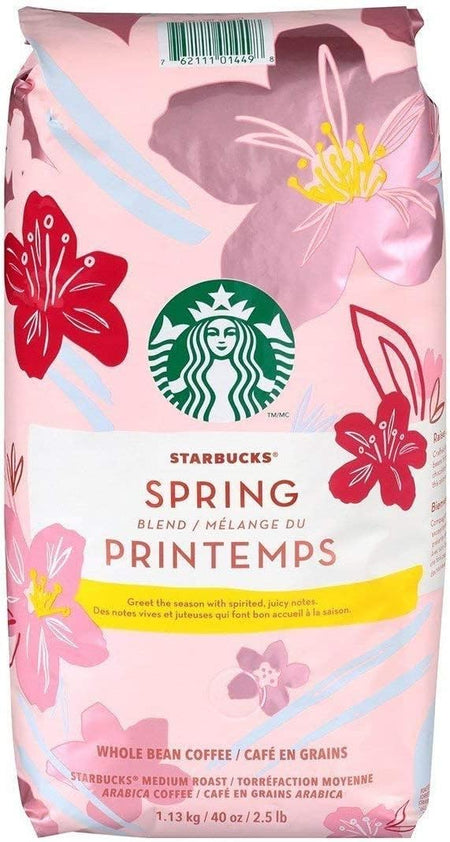 Starbucks Limited Edition Spring Blend Medium Roast Ground Coffee 40oz 1.13Kg 2.5Lb Food Starbucks   