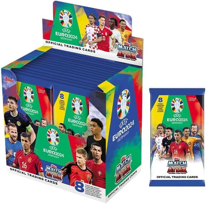 Topps Match Attax Official Licensed Euro 2024 Booster Box (36 Packs) 432 Cards Card Game Topps