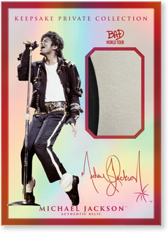 Keepsake: Michael Jackson Bad World Tour Premiere HOLO Booster Breaker Box Trading Cards Keepsake
