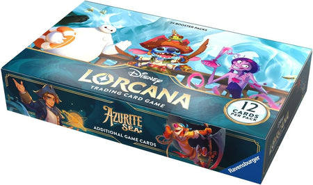 Disney Lorcana Trading Card Game: Azurite Sea Booster Box - 24 Packs Card Game Ravensburger