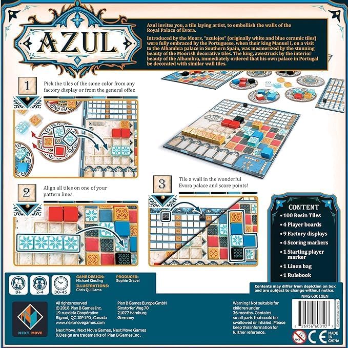 Azul [Board Game, 2-4 Players] Board Game Plan B Games