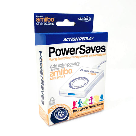 Datel Action Replay PowerSaves for All Amiibo Characters: Boosts & Cheats - White + Power Tag [Nintendo Switch Wii Wii U 3DS Accessory] Nintendo Accessories Datel   