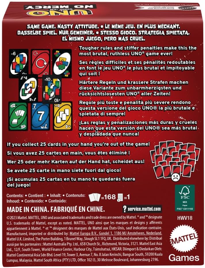 UNO: Show' Em No Mercy Card Game
