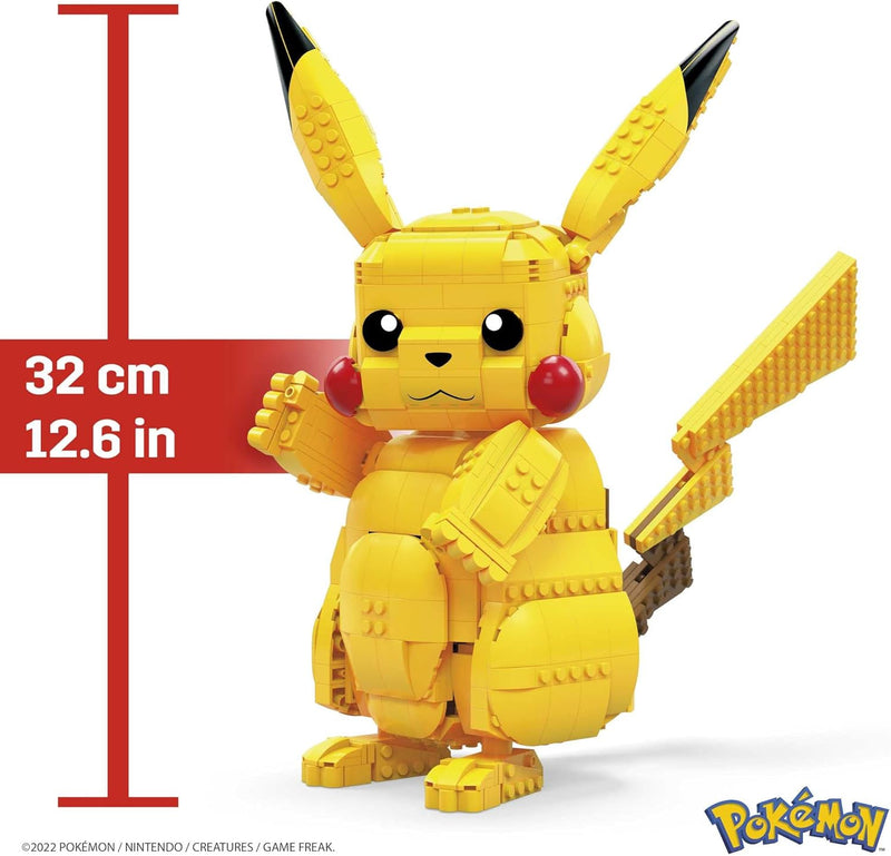 Mega Construx Pokemon: Jumbo Pikachu - 806 Piece Building Kit [#FVK81] Toys & Games Mattel