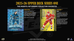 Upper Deck 2025-26 Series 1 Hockey Blaster Box - 4 Packs Sports Cards Upper Deck