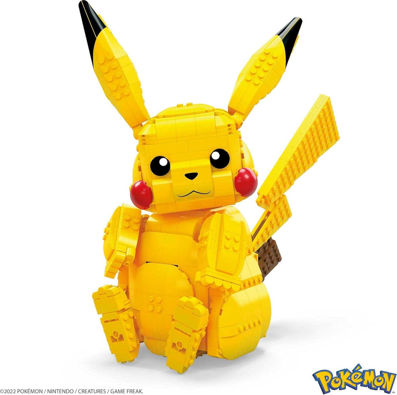 Mega Construx Pokemon: Jumbo Pikachu - 806 Piece Building Kit [#FVK81] Toys & Games Mattel